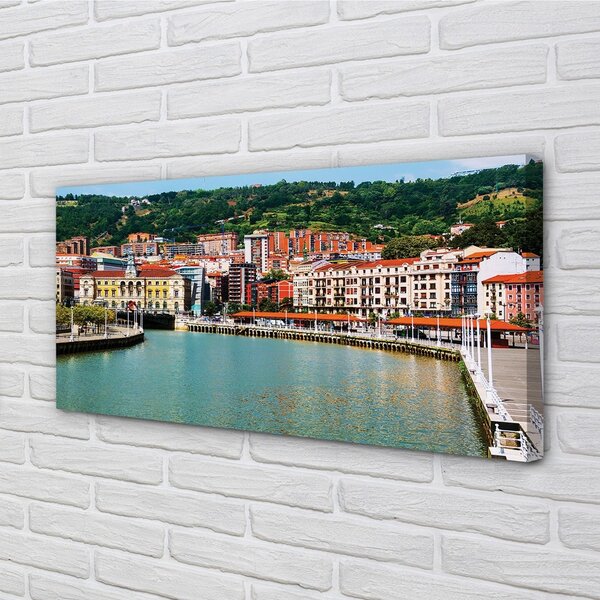 Tablouri canvas râu de munte Spania Oraș