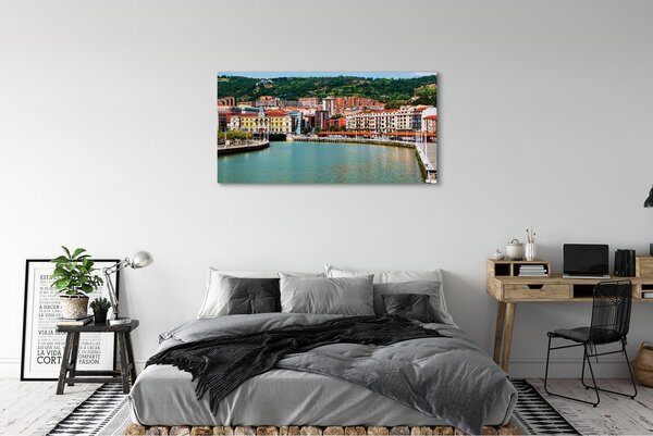 Tablouri canvas râu de munte Spania Oraș