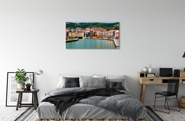 Tablouri canvas râu de munte Spania Oraș