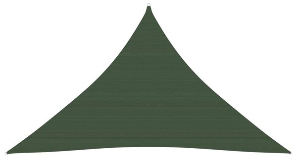 Pânză parasolar, verde închis, 3x3x4,2 m, HDPE, 160 g/m²