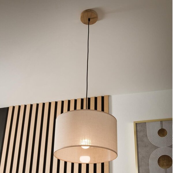 Lustr pe cablu ANTONIO 1xE27/60W/230V stejar