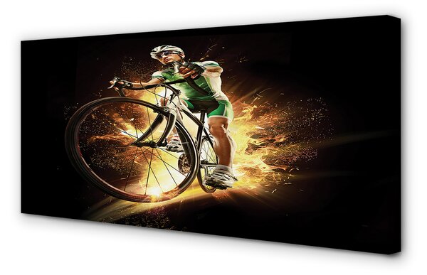 Tablouri canvas Bike fundal negru