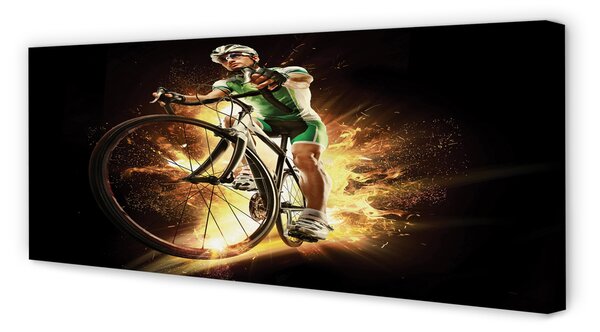 Tablouri canvas Bike fundal negru