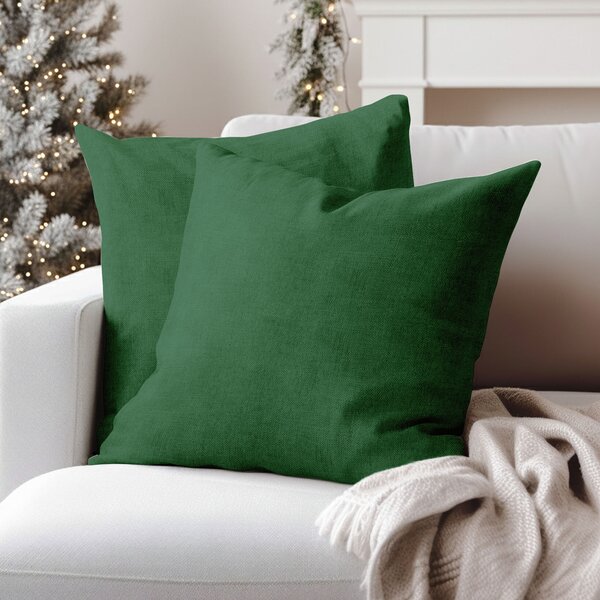 Goldea față de pernă decorativă malaga - verde închis 45 x 45 cm