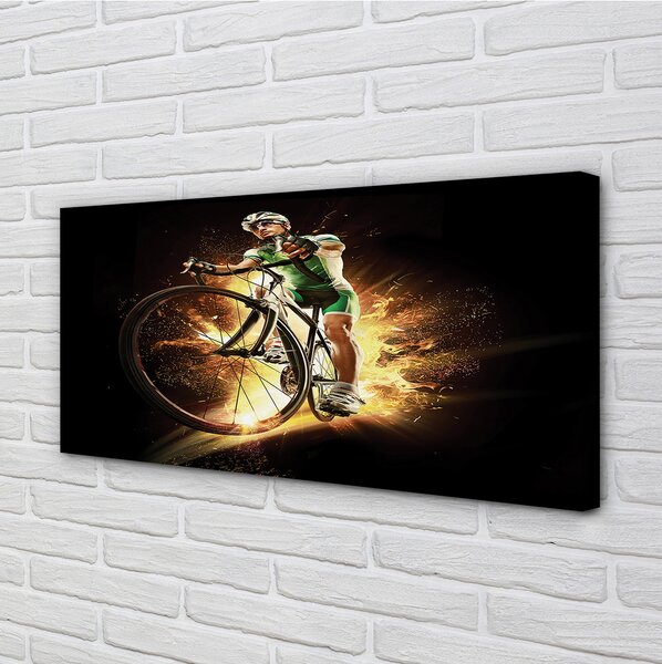 Tablouri canvas Bike fundal negru