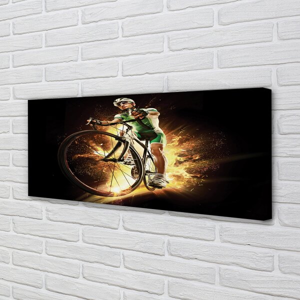 Tablouri canvas Bike fundal negru