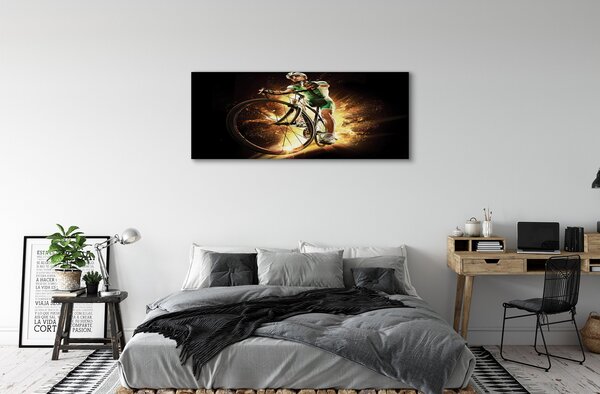 Tablouri canvas Bike fundal negru