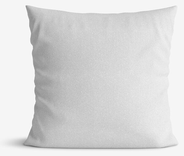 Goldea față de pernă exclusivă decorativă - argintiu cu sclipici 45 x 45 cm