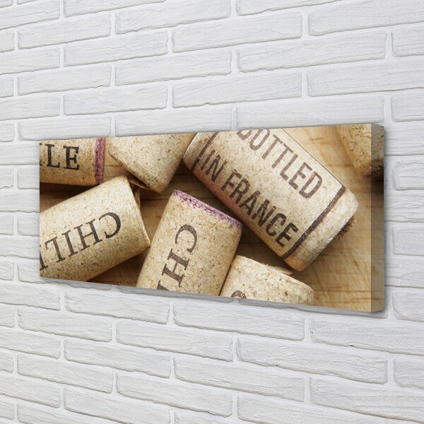 Tablouri canvas Dop din sticle de vin