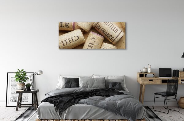Tablouri canvas Dop din sticle de vin