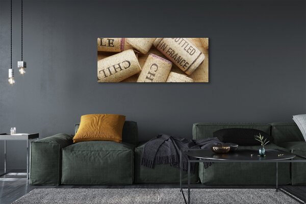 Tablouri canvas Dop din sticle de vin