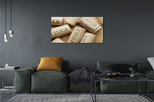 Tablouri canvas Dop din sticle de vin