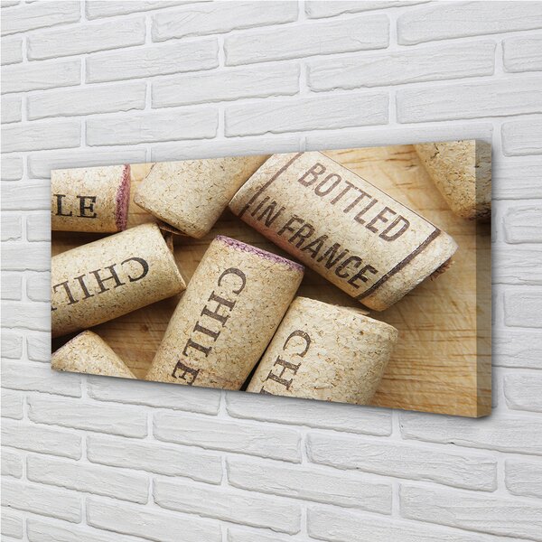 Tablouri canvas Dop din sticle de vin