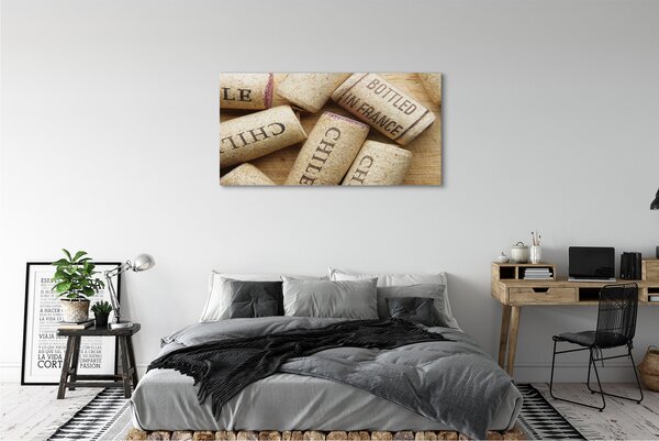 Tablouri canvas Dop din sticle de vin