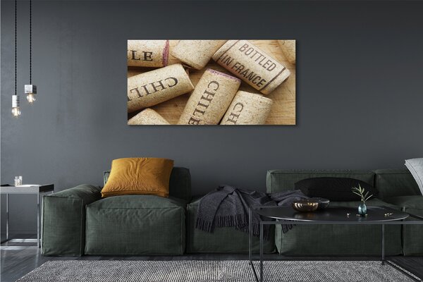 Tablouri canvas Dop din sticle de vin
