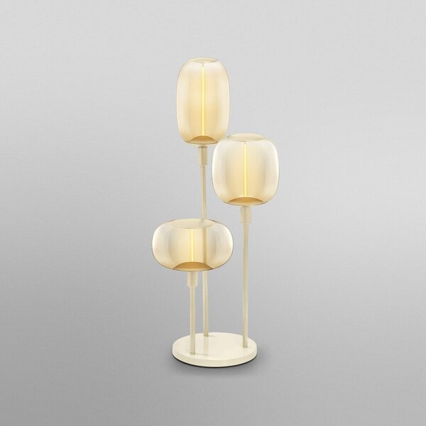 OSRAM Lampadar de podea DECOR STICK, bej, înălțime 78 cm, 3 becuri, Bej, Camera de zi / sufragerie, Metal, Modern
