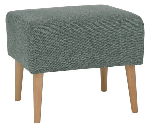 Taburet SAMY, stofa clasica verde menta, 42x52x43 cm