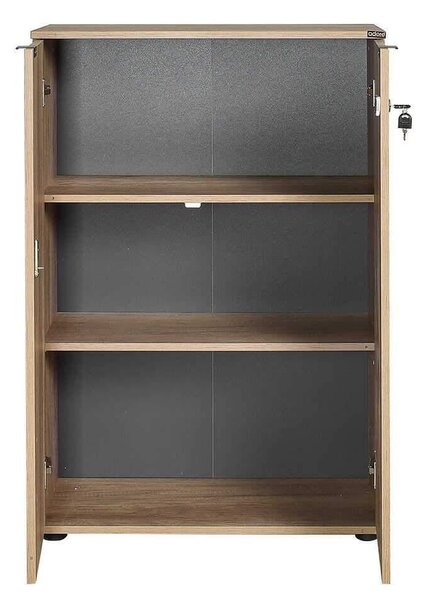 Biblioteca Adore Rio, 2 usi cu cheie, 3 rafturi, 72 x 109 x 34 cm