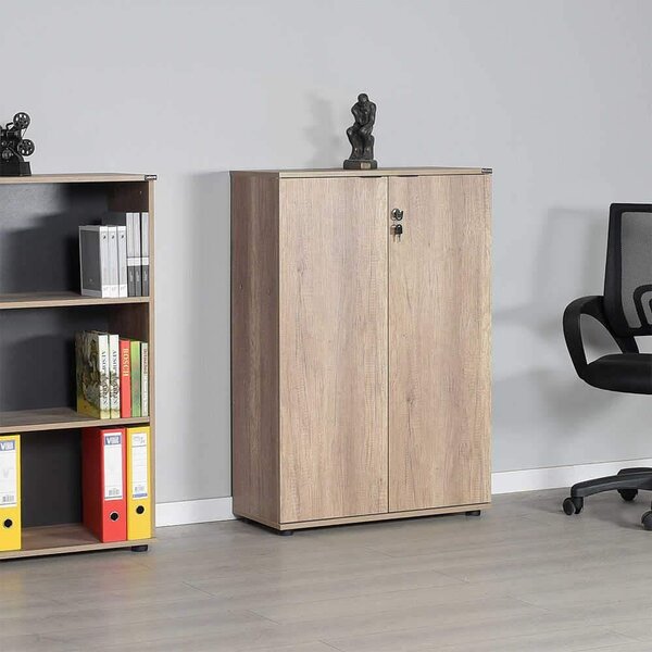 Biblioteca Adore Rio, 2 usi cu cheie, 3 rafturi, 72 x 109 x 34 cm