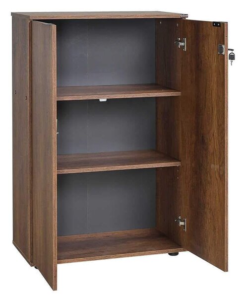 Biblioteca Adore Rio, 2 usi cu cheie, 3 rafturi, 72 x 109 x 34 cm