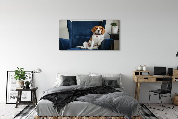 Tablouri canvas câine ședinței