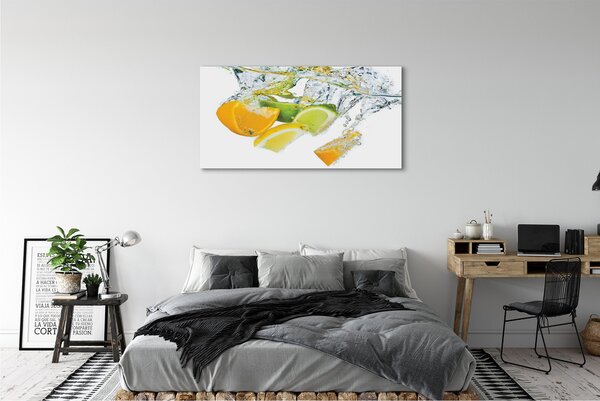 Tablouri canvas citrice apă