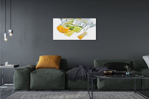 Tablouri canvas citrice apă