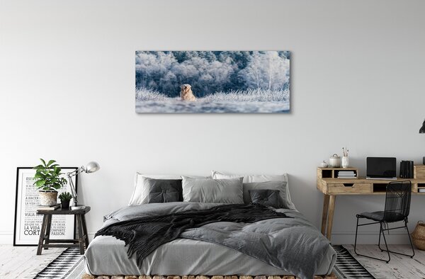 Tablouri canvas Iarna câine de munte