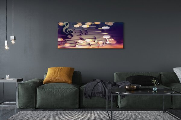 Tablouri canvas note negre