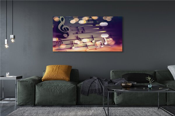 Tablouri canvas note negre
