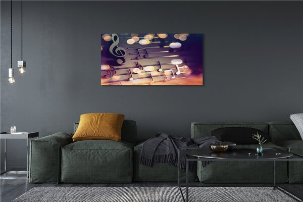 Tablouri canvas note negre