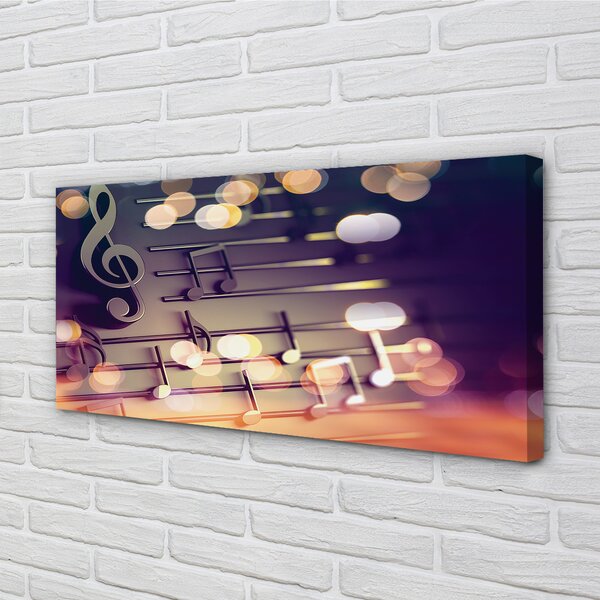 Tablouri canvas note negre