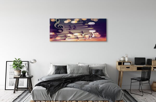 Tablouri canvas note negre