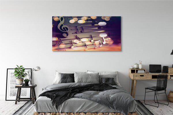 Tablouri canvas note negre