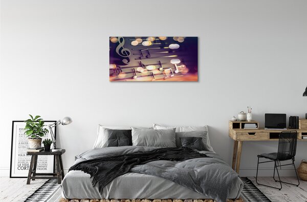 Tablouri canvas note negre