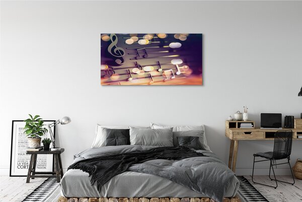 Tablouri canvas note negre
