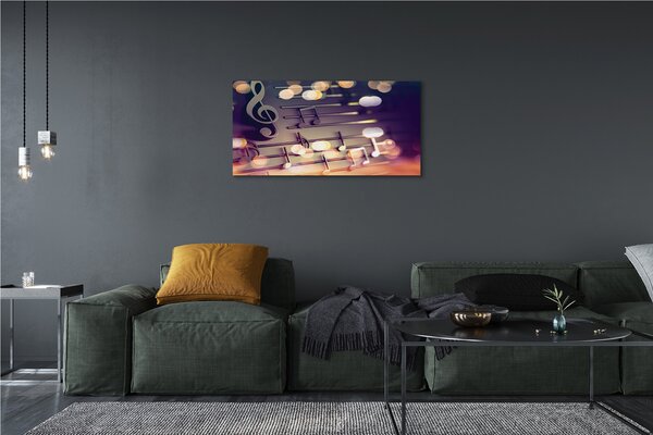 Tablouri canvas note negre