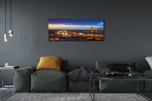 Tablouri canvas panorama Italia Noaptea de poduri