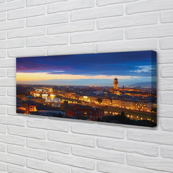 Tablouri canvas panorama Italia Noaptea de poduri