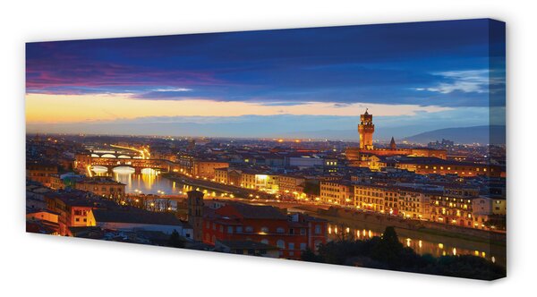 Tablouri canvas panorama Italia Noaptea de poduri