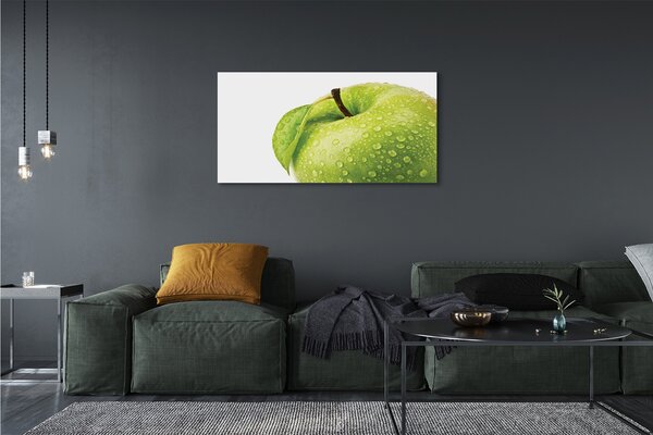 Tablouri canvas Apple a picături de apă verde