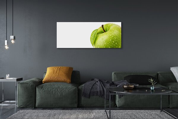 Tablouri canvas Apple a picături de apă verde