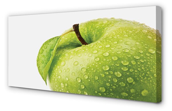 Tablouri canvas Apple a picături de apă verde