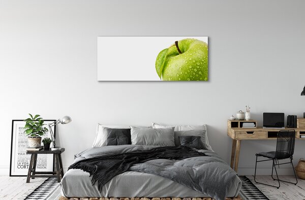 Tablouri canvas Apple a picături de apă verde
