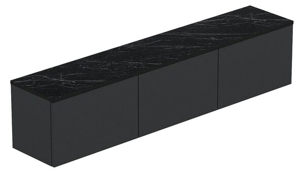 Comoda TV NEON ILLUMINATED, gri antracit, PAL melaminat, 160x32x35 cm