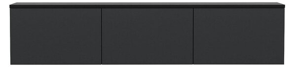Comoda TV NEON ILLUMINATED, gri antracit, PAL melaminat, 160x32x35 cm