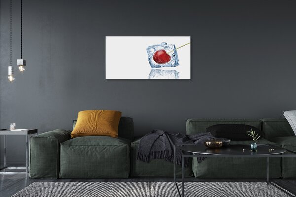 Tablouri canvas Cub de gheață cireșe