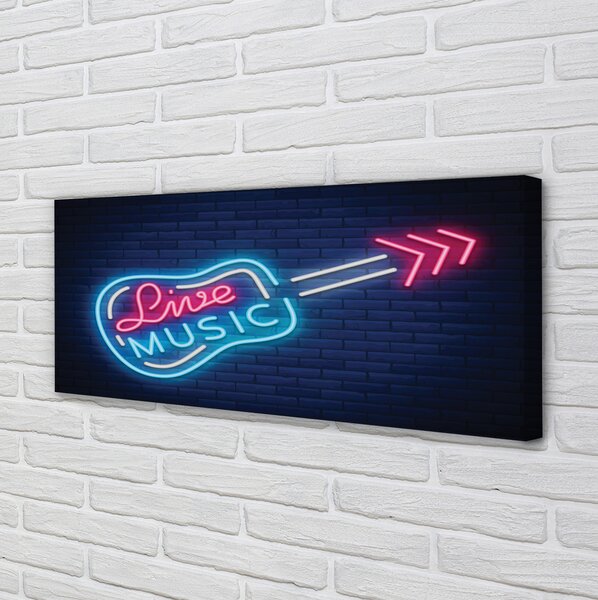 Tablouri canvas neon semn chitara