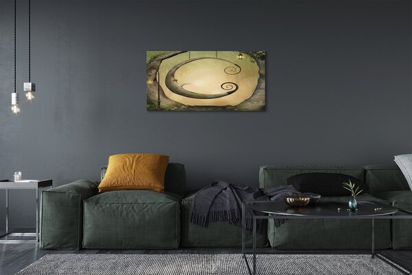 Tablouri canvas lumini de copaci de pădure