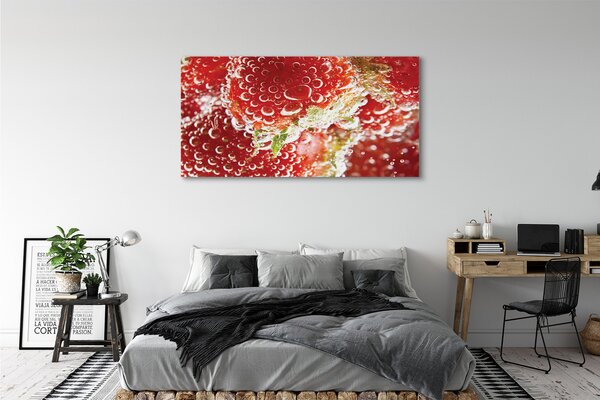 Tablouri canvas căpșuni umede